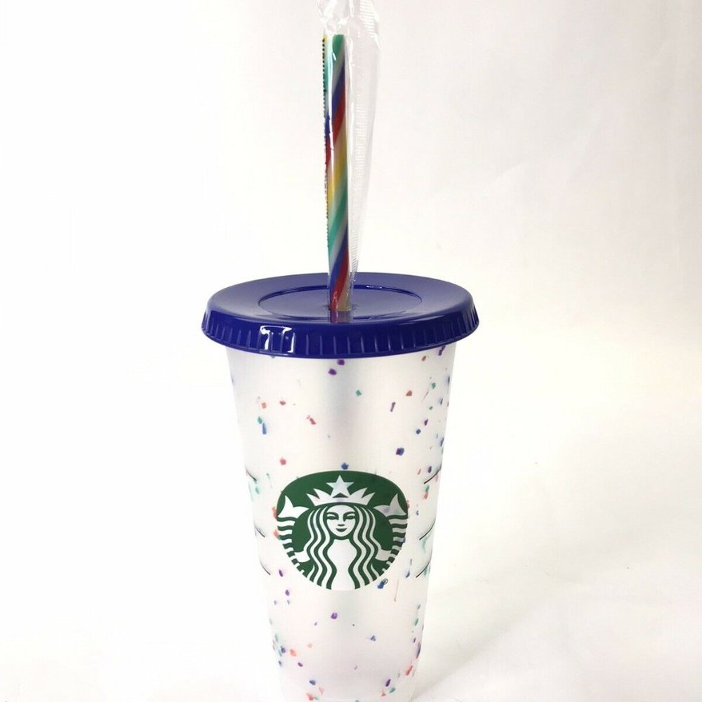 Starbucks Color Changing Confetti Cold Cup 24 OZ